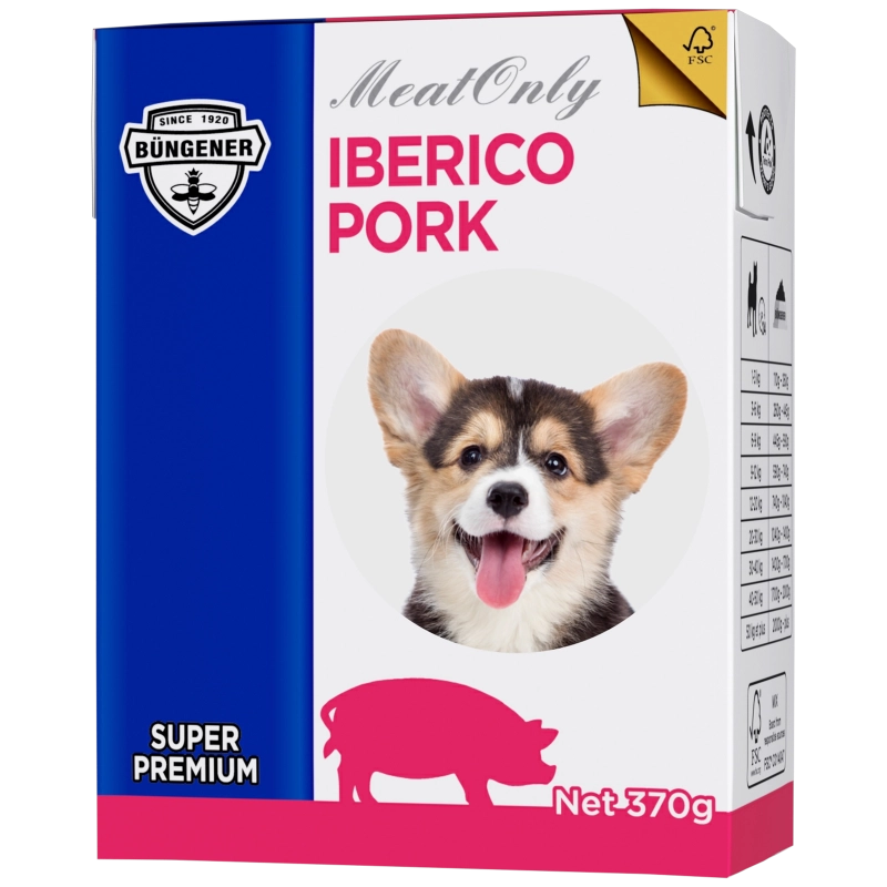 Nourriture humide pour chiens au porc ibérique Nourriture humide pour chiens au porc ibérique